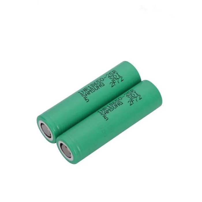 

2pcs/lot INR18650-25R 2500mah 18650 battery cell for vaporizer