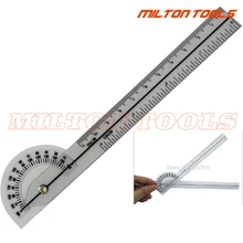 17 см медицинский угломер пластиковый транспортир 180 град. Угловая линейка Линейка 50 шт./партия