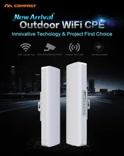 2pcs COMFAST 2.4Ghz Outdoor Wifi Router Receiver 14dBi Wi fi bridge Antenna signal amplifier CPE nanostation Router IP camera