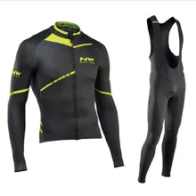 NW Воздухопроницаемый комплект одежды для велоспорта Northwave с длинным рукавом, летний мужской костюм из Джерси, спортивная одежда для велоспорта и горного велосипеда