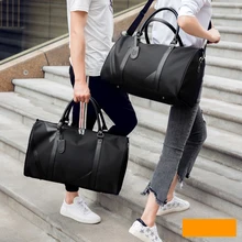 2019 New Casual Waterproof Nylon Men Travel Bags Overnight Duffel Bag Weekend Travel Large Tote Crossbody Travel Bags Wholesale