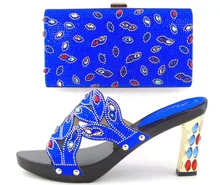 FREE SHIPPING!!Italian Shoes With Matching Bag High Quality For party wedding Italy Shoes And Bag For Evening ! OH1-4