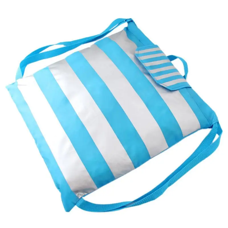

THINKTHENDO Drawstring Stripe Backpack Schoolbag Storage Bag for Shopping Travel Organizer For Women Pink/Blue