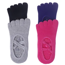 Носки для йоги женские вентиляционные Пилатес Балетные Носки Йога носки нескользящие Пилатес танцевальные носки низкие носки для женщин