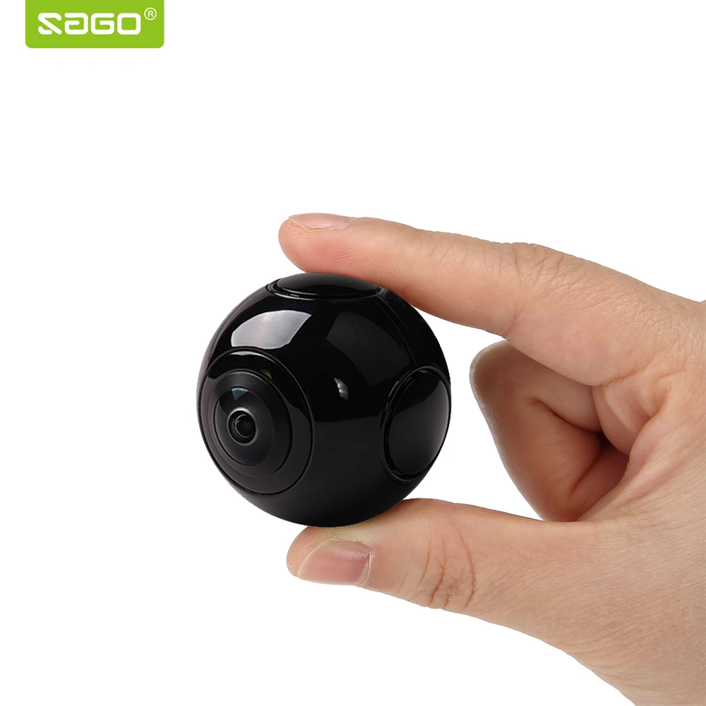 SAGO mini HD 360 video camera VR Panoramic Camera portable pocket Camera Dual Lens for Type-c/Micro usb phones PK insta 360 air