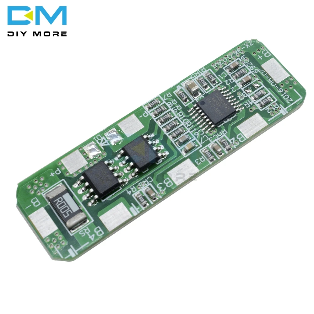 

3A-5A PCB BMS Control Protection Board For 4 Packs 4S 18650 Li-ion lithium Battery Cell MOS Transistor Overcharge Short Circuit