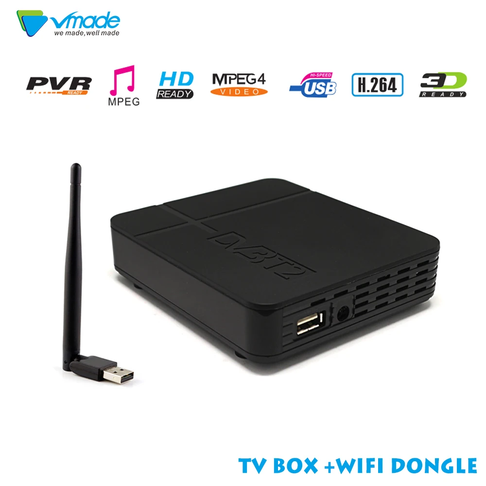 DVB T2 TV FTA Terrestrial Receiver MPEG4 DVB-T2 Compatible with the DVB-T/H.264 TV Receiver 1080p For RUSSIA / Ukraine +USB Wifi