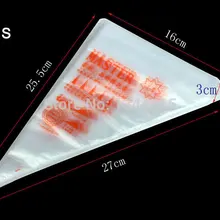 100 шт./лот, маленький(25,5*27 см) одноразовый для глазури кондитерский мешок для украшения торта инструмент для украшения пищи инструменты M1342