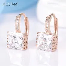 MOLIAM брендовые Ювелирные серьги для женщин! Блестящий горный хрусталь обруч серьги женские свадебные украшения Brinco MLE302