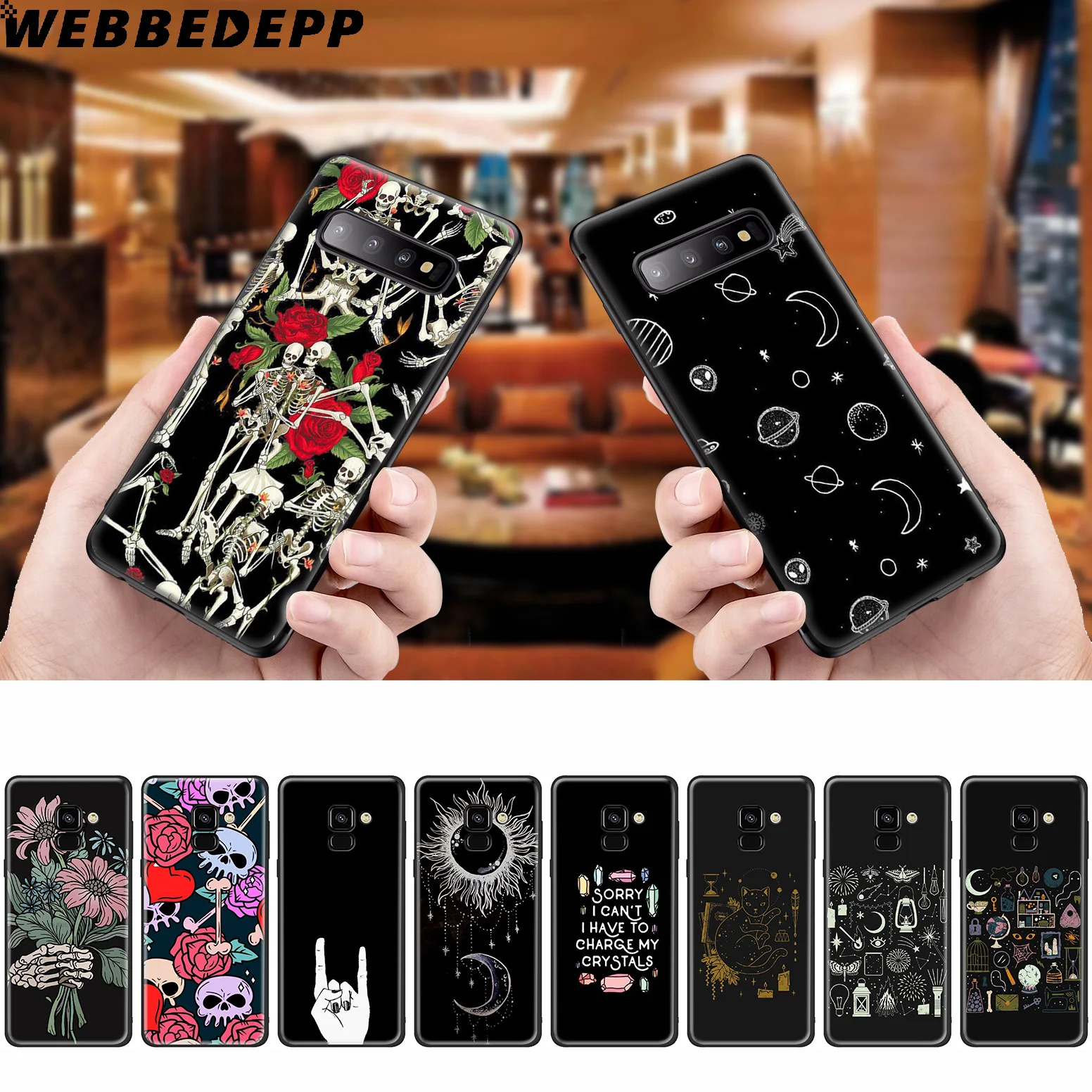 WEBBEDEPP привидениями чердак руки силиконовый чехол для Samsung Galaxy A3 A5 A6 A7 A8 A9 A10 A20 A30 A40
