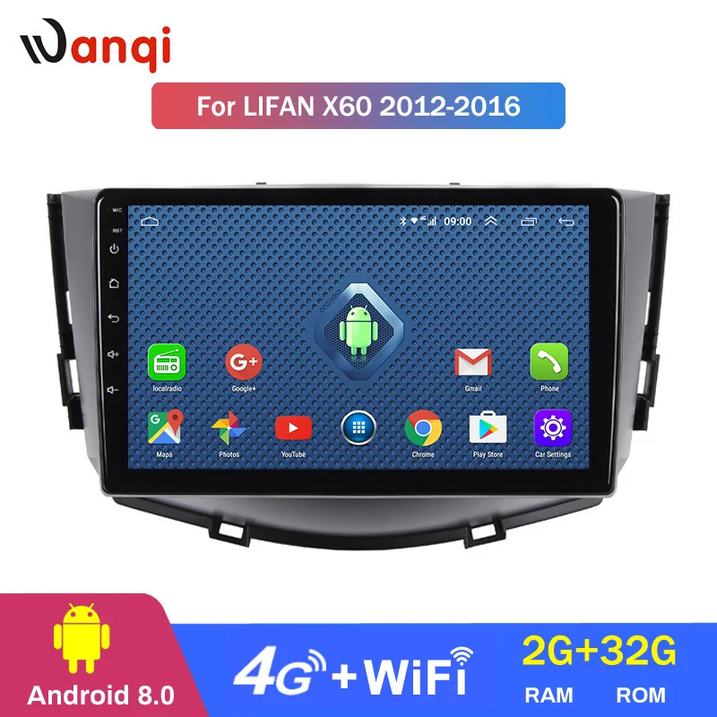 

4G Lte All Netcom Android car DVD gps multimedia player For lifan X60 2012-2016 car DVD Navigation Radio Video Audio Player