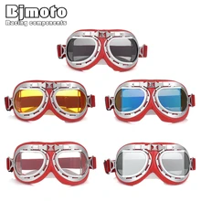 BJMOTO Off Road Vintage Motorcycle Goggles Pilot Motorbike Glasses Retro Jet Helmet Eyewear Motocross Goggle Eyeglasses BJMOTO Off Road Vintage Motorcycle Goggles Pilot Motorbike Glasses Retro Jet Helmet Eyewear Motocross Goggle Eyeglasses