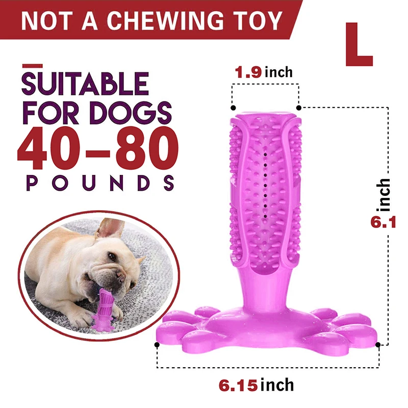 Собака зубная щетка для животных собака игрушка молярная палка ПЭТ молярной резины зубная щетка для собак поставки