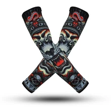 ZRCE 1 пара крутых мужских велосипедных беговых велосипедных солнцезащитных нарукавников с 3d принтом, защищенные от ультрафиолетового излучения, унисекс спортивные нарукавники