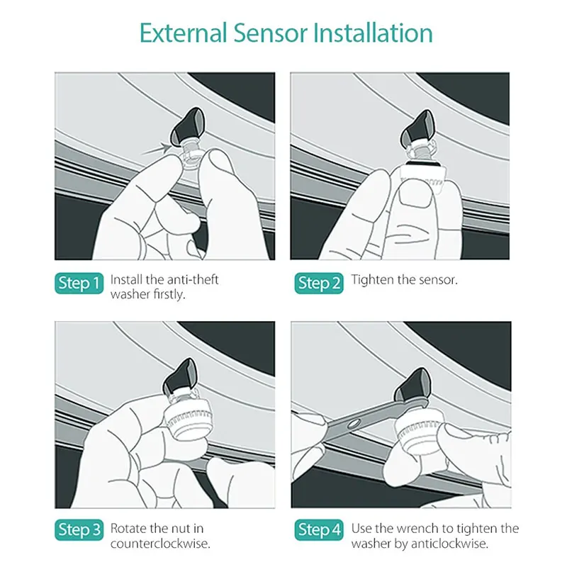 Беспроводная система контроля давления в шинах для мотоцикла Tpms Bluetooth Универсальная система TPMS для Android IOS