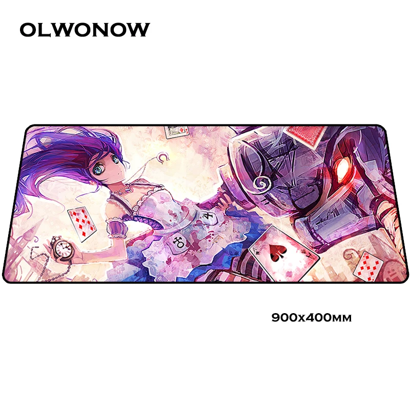 Size 900x400x3mm Алиса: безумие возвращается коврики для мыши милый 900x400x3 мм коврик для мышь Notbook коврик для компьютерной мышки Лидер продаж игровой padmouse геймер к клавиатуре коврик для мыши - Цвет: Size 900x400x3mm