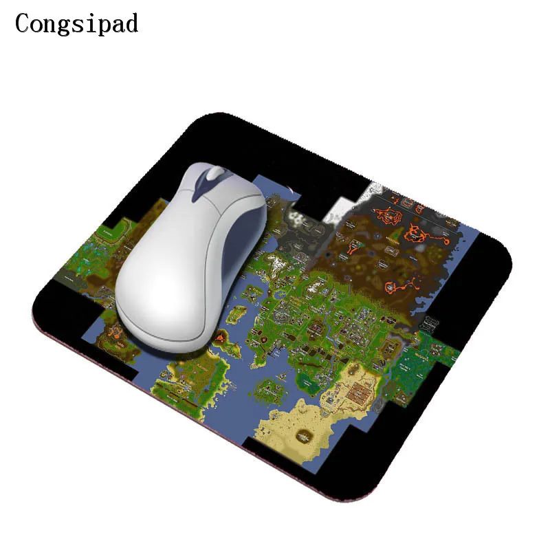 Congsipad DIY 29*25 см игровой коврик для мыши с изображением карты нескользящая