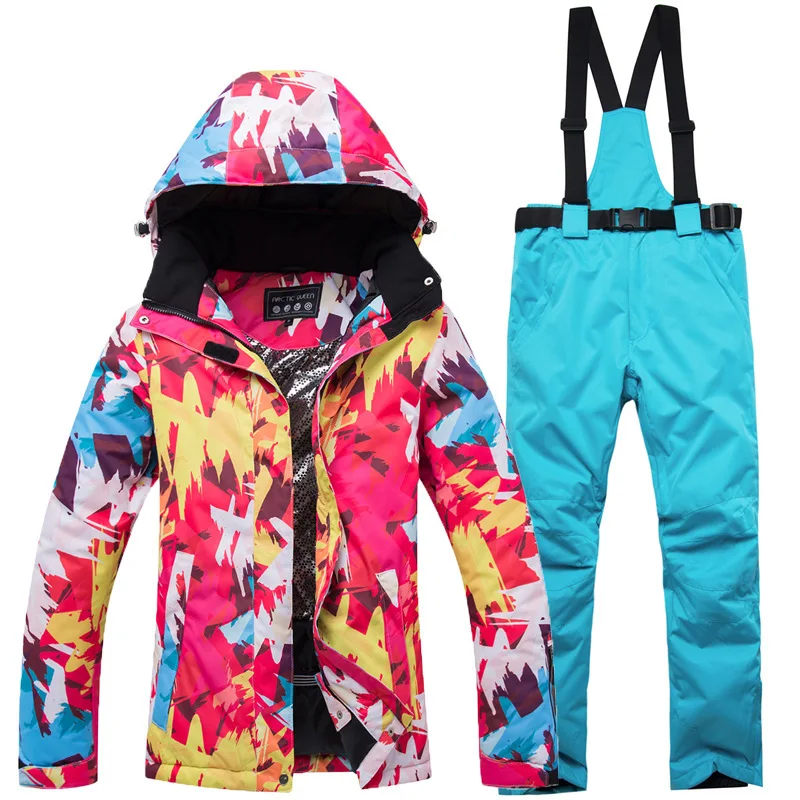 

2018 New Pattern Skiing Suits Woman Korean Outdoors Warm Windbreak Waterproof Single Double Snowy Town Skiing Underwear