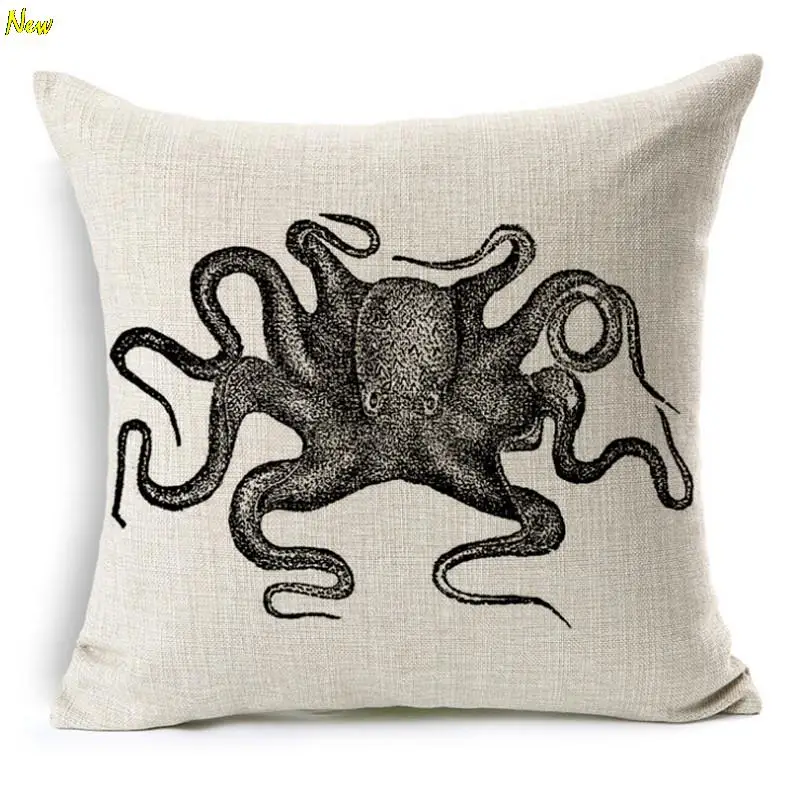wholesale octopus Cushion Without Core Custom Linen luxury ...