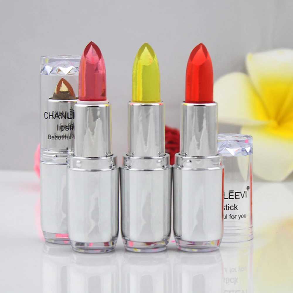 

Moistourizing Jelly Lipstick Carotene Crystal Temperature Change Lipstick Long Lasting With 6 Colors Lipsticks Lip Balm TSLM2