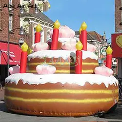 Гигантские надувные торты на день рождения, вечерние модели тортов и Реплика со свечами на продажу