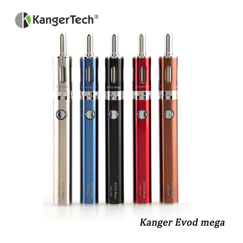 

Original kangertech Evod Mega Kit With 1900MAH Micro USB Cable Evod Starter Kit Electronic Cigarette E Cig Starter Kit