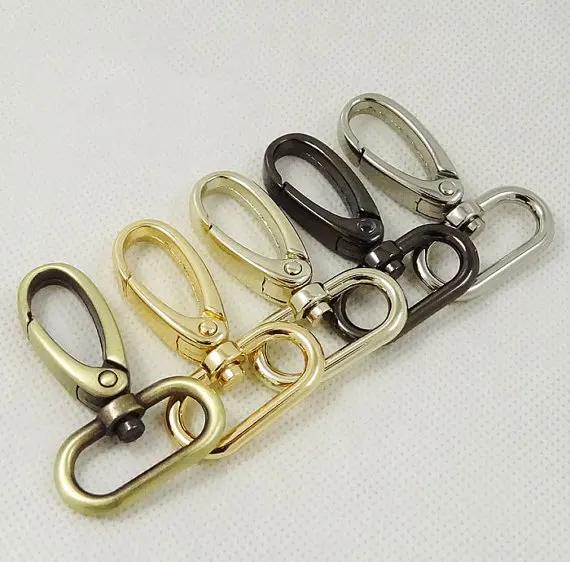 100PCS 2.5cm Golden Purse Clasp, Purse Chain Clasp, Strap Claspin Bag