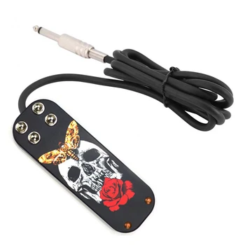 

Stainless Steel Tattoo Foot Pedal Footswitch Control Skull Foot Pedal Power Supply Machine For Power Clip Cord Tattoo Accessory