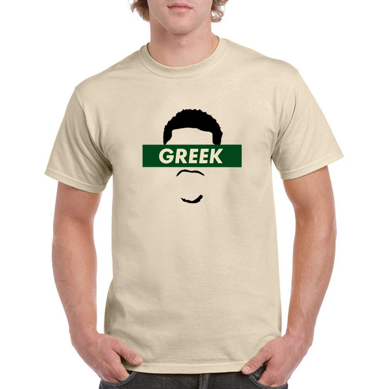 

Greek Freak Men's Cotton TShirts Funny Giannis Antetokounmpo Fans T-Shirt Summer Men's Clothes Personalized Customization TShirt