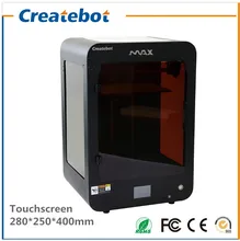 Createbot Max 3D Printer Printing Size 280 250 400mm with Touchscreen Dual nozzle and Heatbed