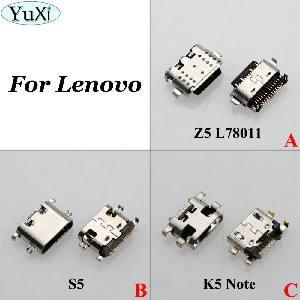 

YuXi For Lenovo Z5 L78011 micro mini USB jack socket charging Port Dock replacement Connector for Lenovo K5 Note K5Note / S5