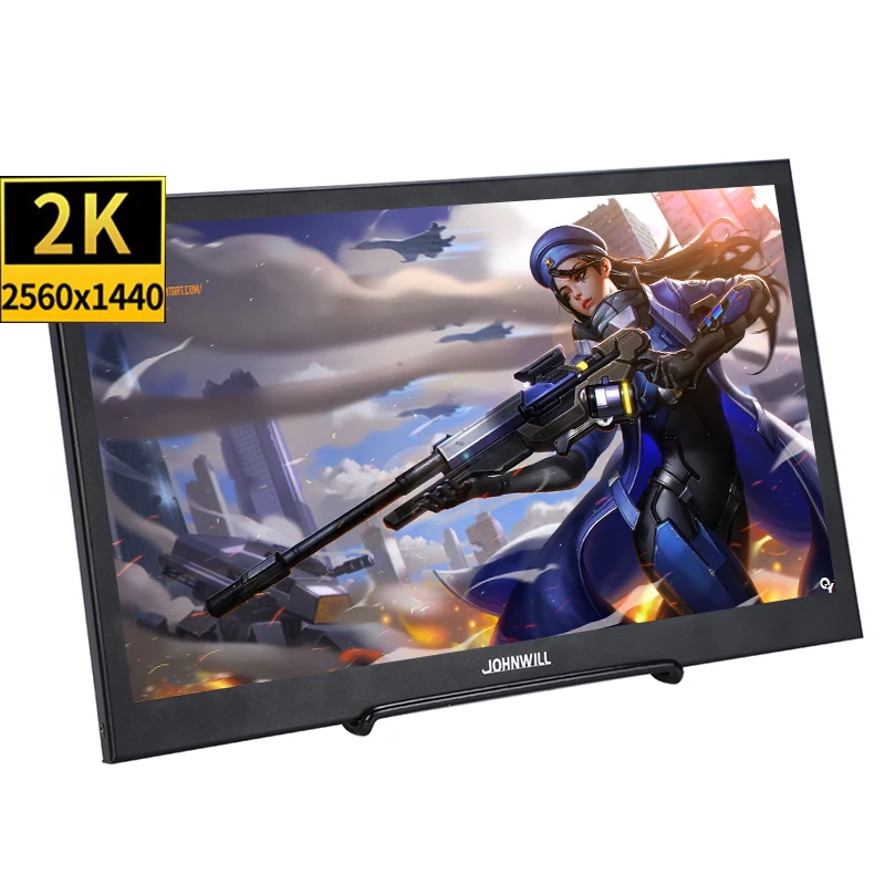 

10.1" 2560*1600 2K IPS Portable Gaming Monitor Surveillance 12.5mm LED LCD Computer Display with 2 Mini HDMI 12V/5V USB for PS34