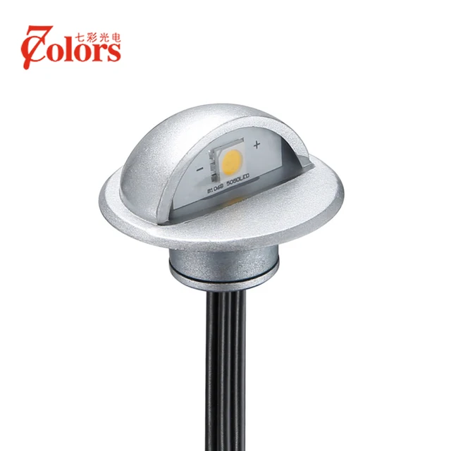 Us 55 19 8 Off 10pcs Lots Indoor And Outdoor Led Step Stair Lighting Fixtures Waterproof Recessed In Wall Deck Light Dc12v Ip65 With Ce Rohs