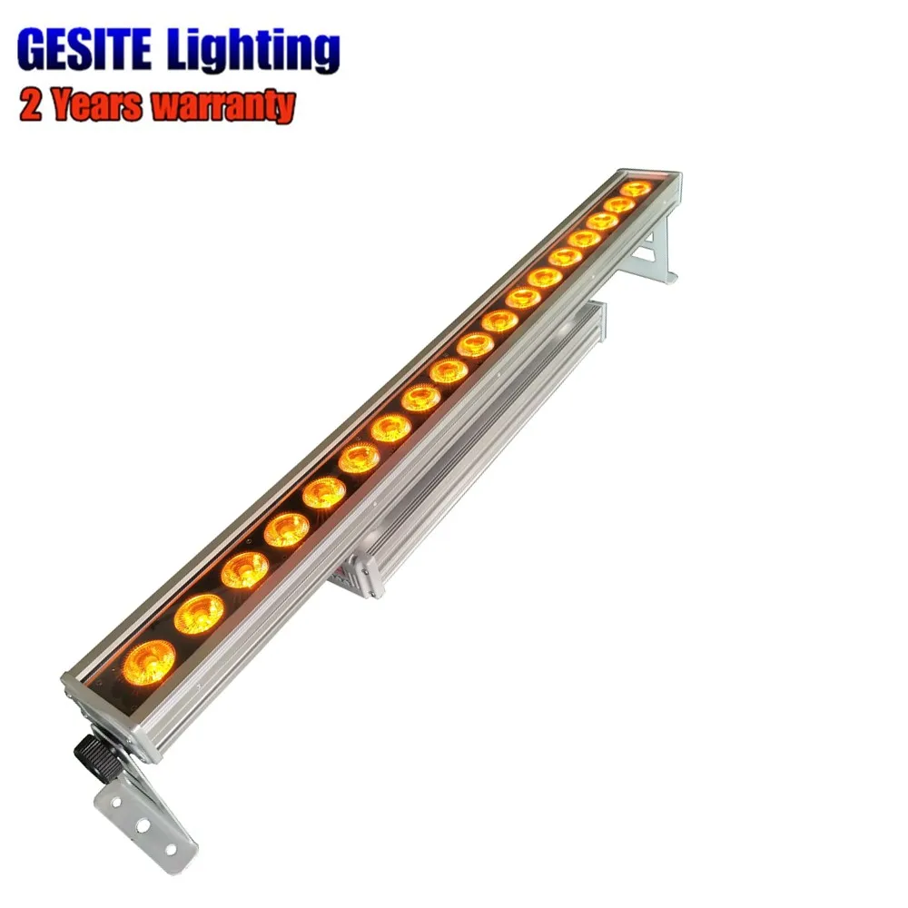 Luz do Estágio 4 Pcs e lot180pcs 18 w Rgbwa uv 6em1 Rgbwa Led Wall Washer Luz 7 UV 6EM1 RGBWA Led Wall Washer Luz Luz Do Estágio