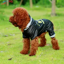 Two Colours Excessive High quality Printed FBI Hoodies Waterproof Rain Jackets Pet Canine Raincoat Garments for Huge Canine