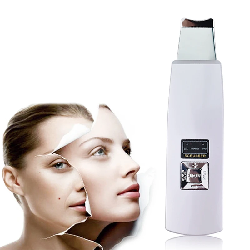 

Portable Ultrasound Machine Face Skin Cleaner Device Blackhead Removal Device Peeling Shovel Machine Exfoliator Pore Skin Clean