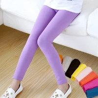 Girl Pants Soft Elastic Modal Cotton Kids Leggings Candy Color Girls Skinny Pants Trousers Solid Color 2-13Y Children Trousers 2