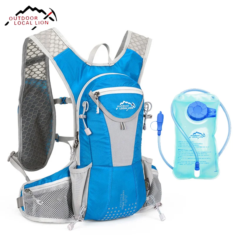 

LOCAL LION Running Backpack Cycling Hydration 1L Water Bladder Bag Running Bag Waterproof Hiking Run Backpack Light Rucksack 12L