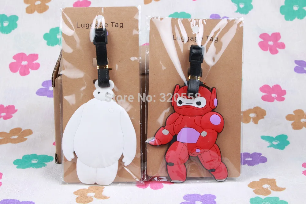 

1pcs Baymax Big Hero 6 bag Pendant Travel Name Tag Novelty toys