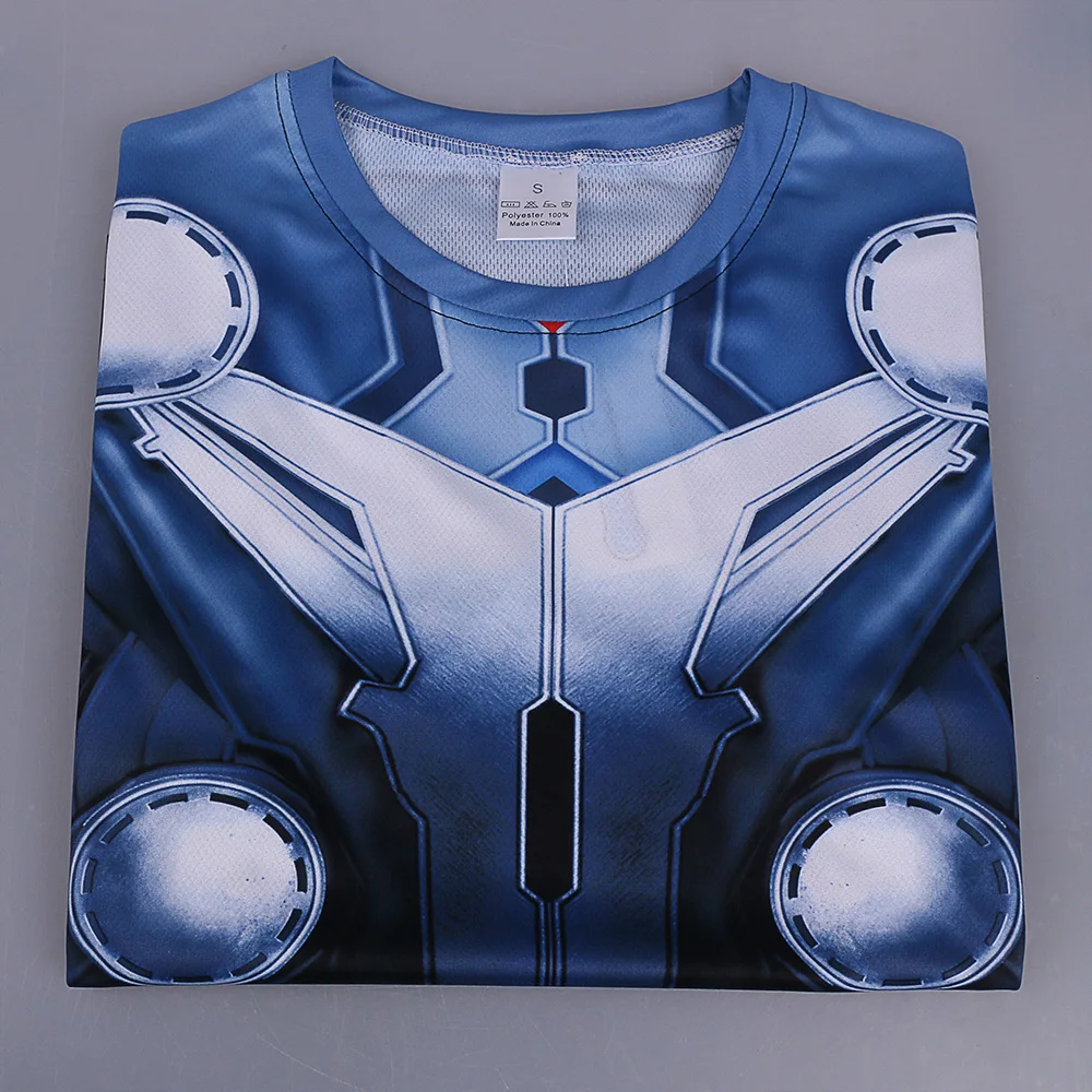 2017 Movie Thor 3 Ragnarok Chris Heimsworth T-shirt Short Sleeve Tee Superman Polyester Man Boy Cosplay Halloween Party (11)