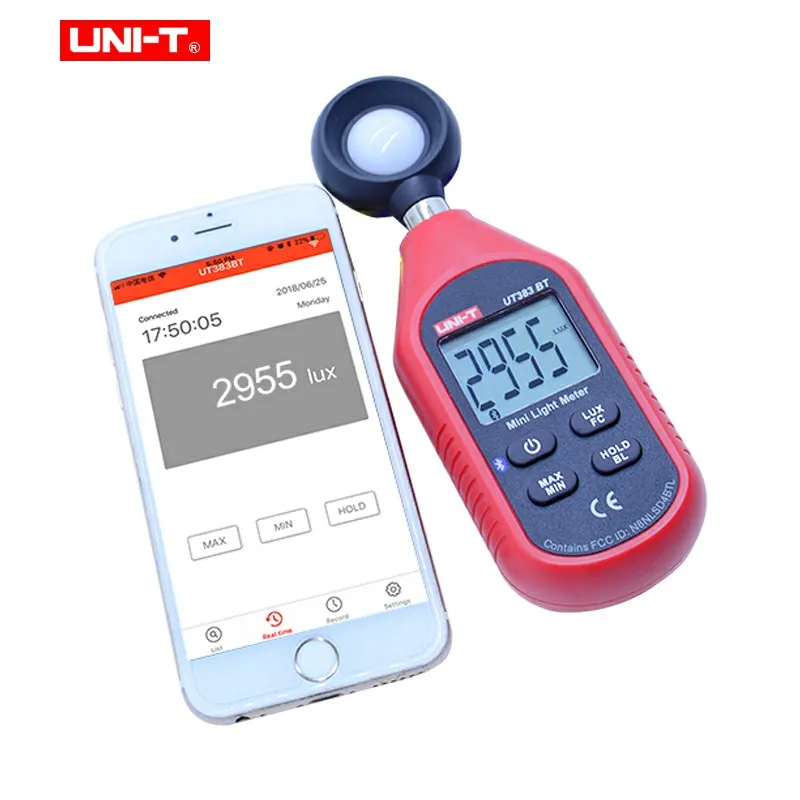 Цифровой Люксметр UT383BT Bluetooth мини светильник измерительный прибор для окружающей