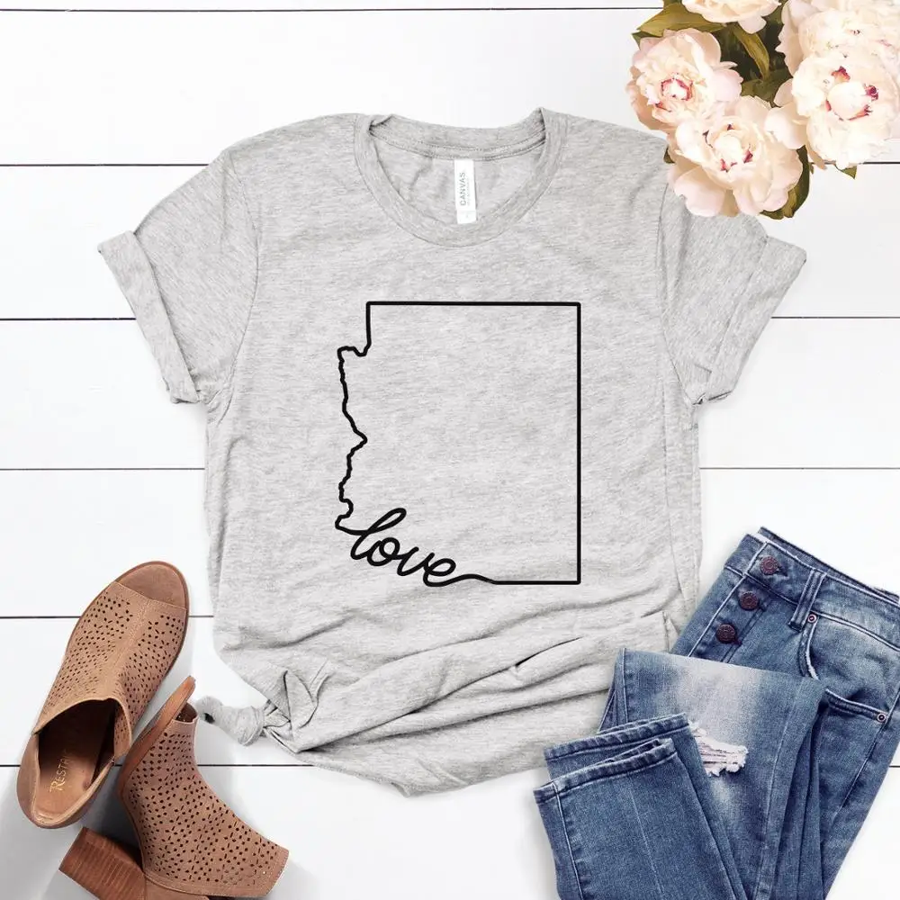 

Arizona love Women tshirt Casual Cotton Hipster Funny t-shirt For Lady Yong Girl Top Tee Drop Ship ZY-229