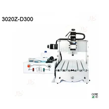 300W mini cnc router cnc 3020 3 axis cnc milling machine woodworking engraver with Ball screw
