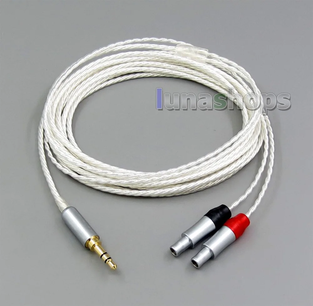 

LN006214 3M Pure Silver Plated 7N OCC XLR Headphone (4*100cores)Earphone Cable For Denon AH-D600 D7100 Velodyne vTrue
