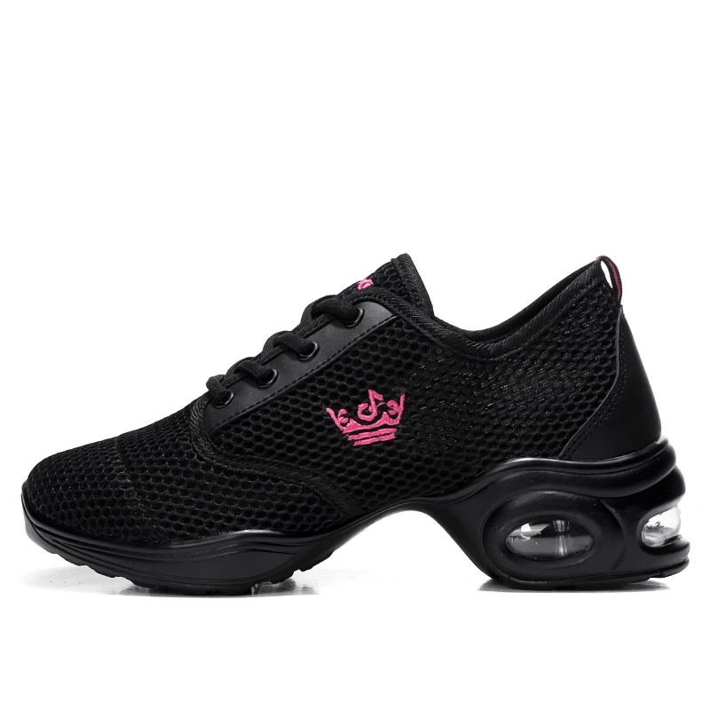 

2019 Hot Soft Outsole Sports Dance Shoes Women Feature Dance Sneakers Jazz Hip Hop Shoes Woman Dancing High Shoes Size 34-41