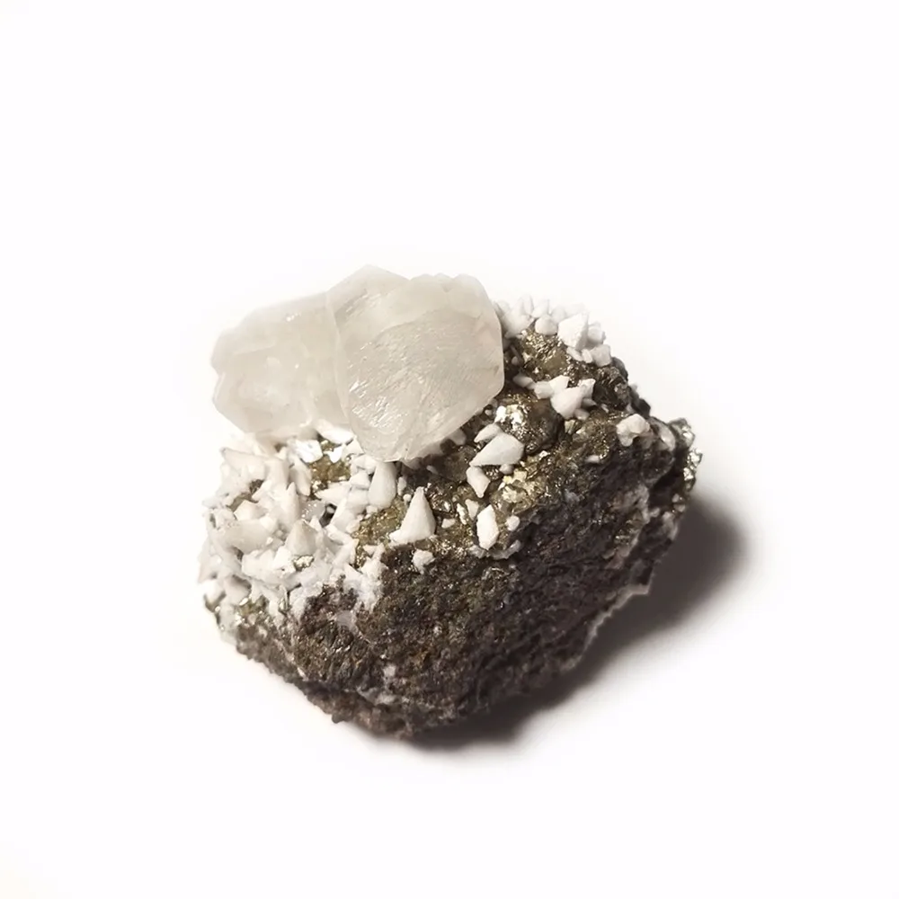 

115g NATURAL Stones and Minerals Rock Calcite pyrite Crystal Specimens A1-145
