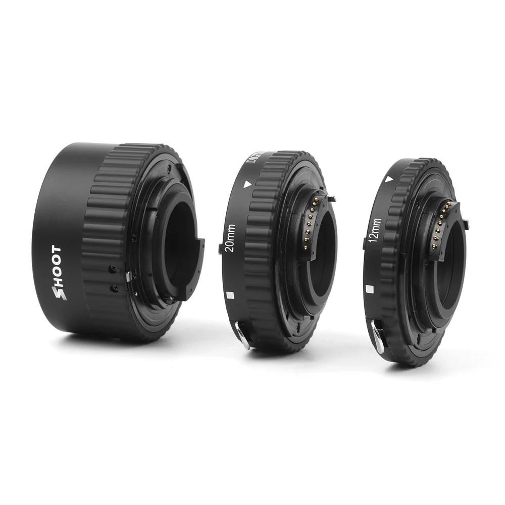 Съемка XT-365 для Nikon F-mount AF объектив для Nikon DSLR камера с автофокусом AF Макро Удлинитель переходное кольцо Набор 12 мм 20 м 36 мм