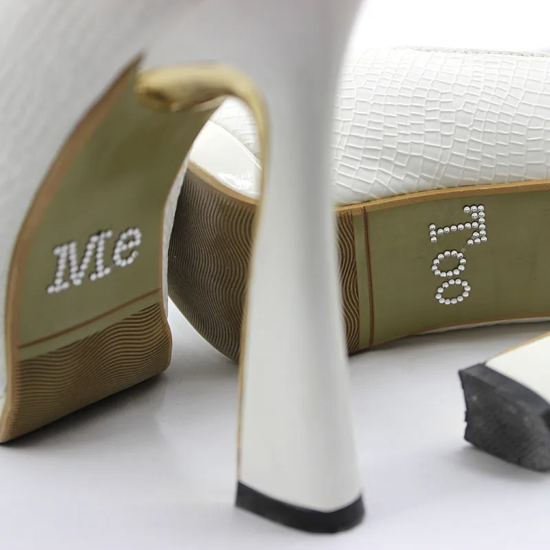 1 Set I Do Me Too Bridal Groom Shoe Sticker White Clear Rhinestone Wedding Decor