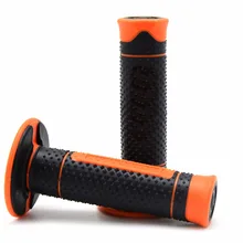 Hot Selling Left 22 Right 24mm Rubber Motorcycle Handle font b Motorbikes b font Hand Grips