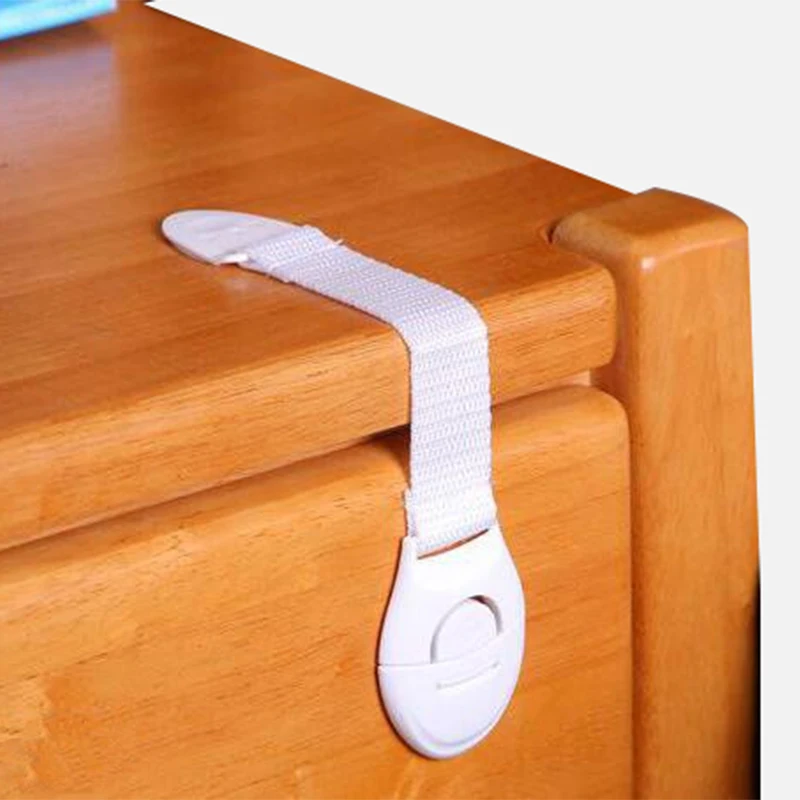

10 Pcs Cabinet Door Drawers Refrigerator Toilet Lengthened Bendy Plastic Locks For Child Kid Baby
